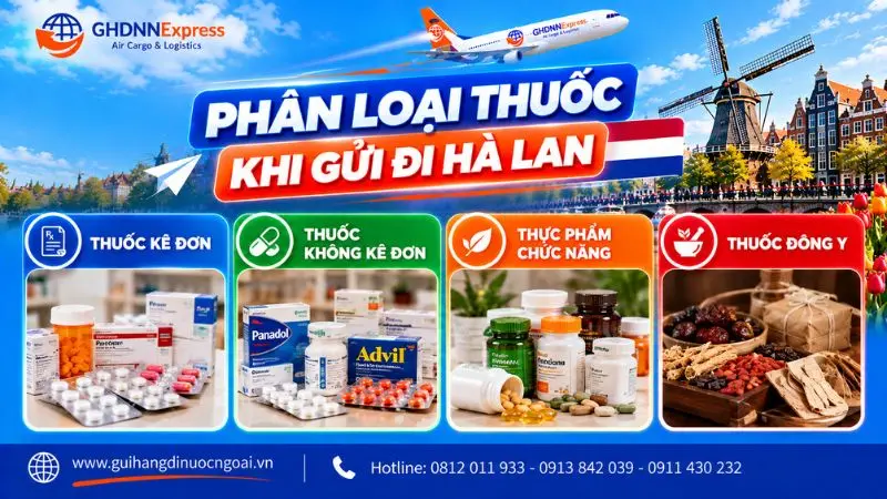 Phân loại thuốc khi gửi đi Hà Lan