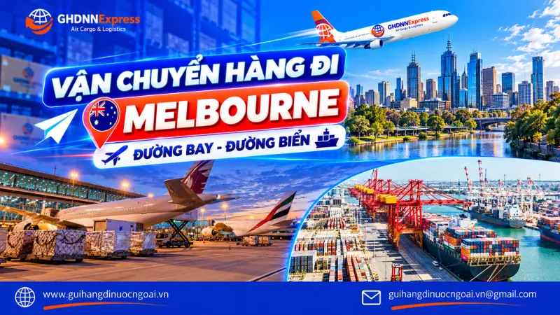 Vận chuyển hàng đi Melbourne