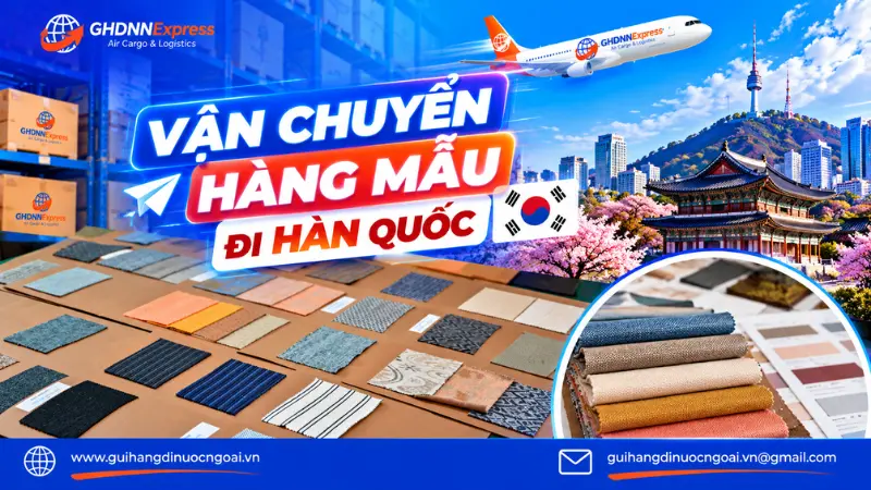 Vận chuyển hàng mẫu đi Hàn Quốc