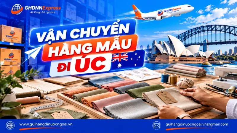 Vận chuyển hàng mẫu đi Úc