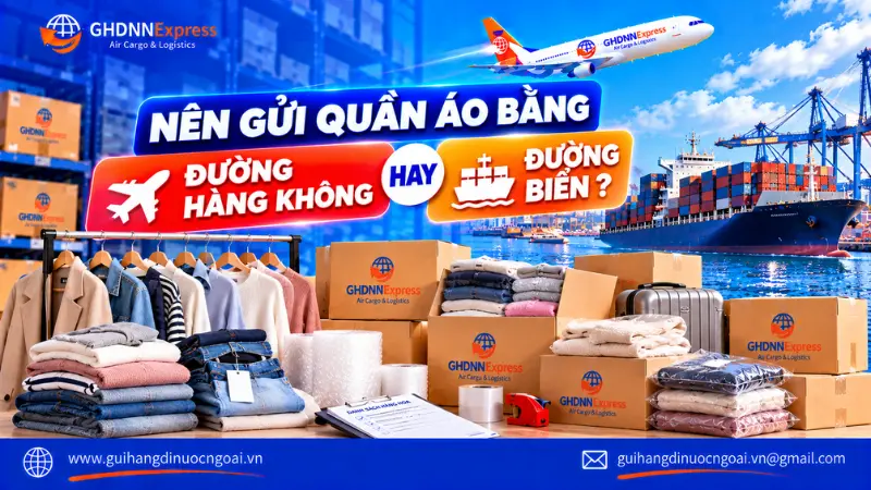Vận chuyển quần áo quần đi Hàn Quốc